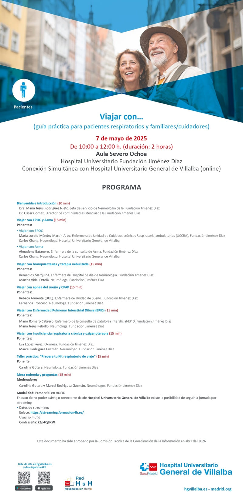 Viajar con … (guía práctica para pacientes respiratorios y familiares/cuidadores)