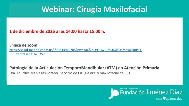 Webinar Cirugía maxilofacial
