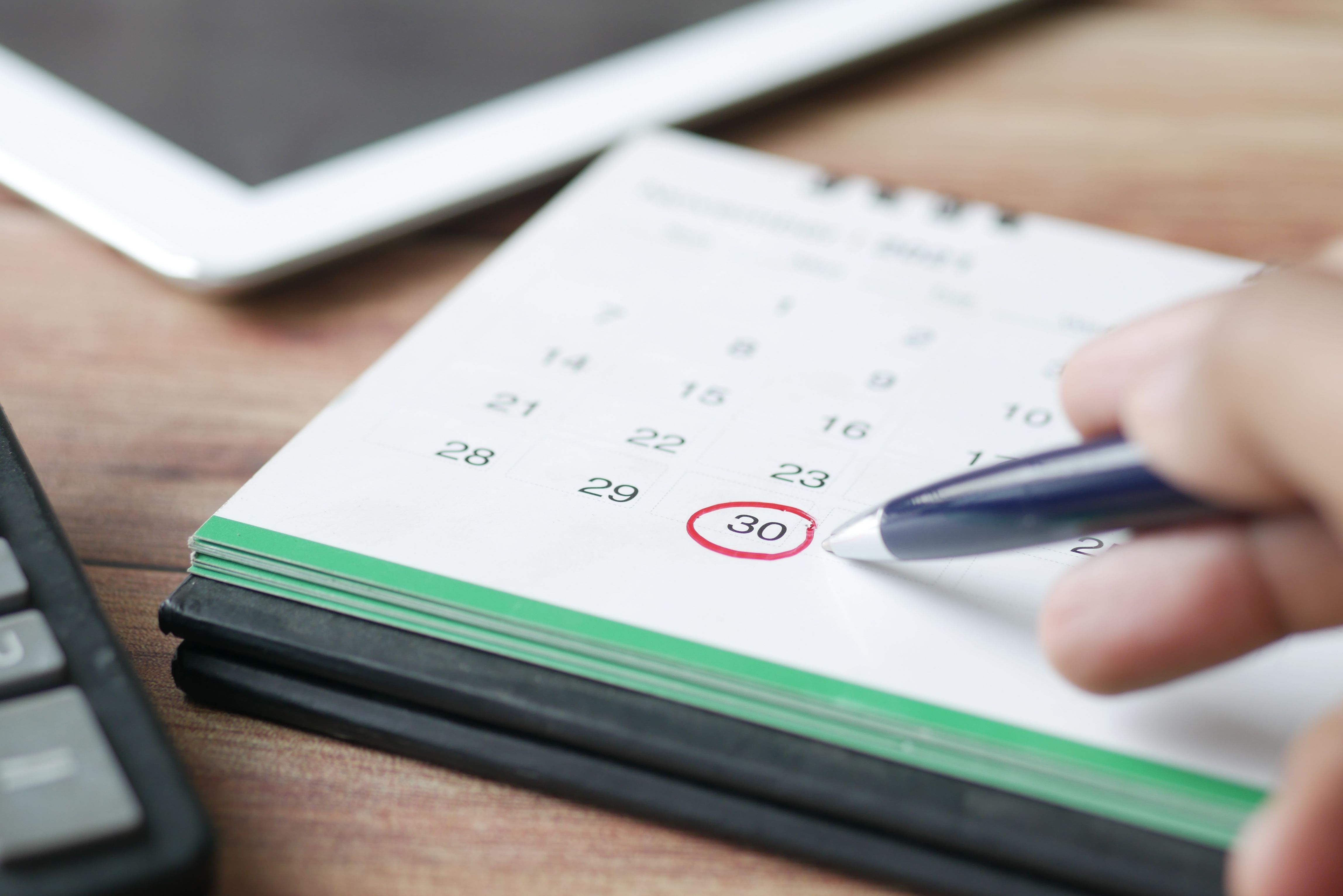 Calendario menstrual