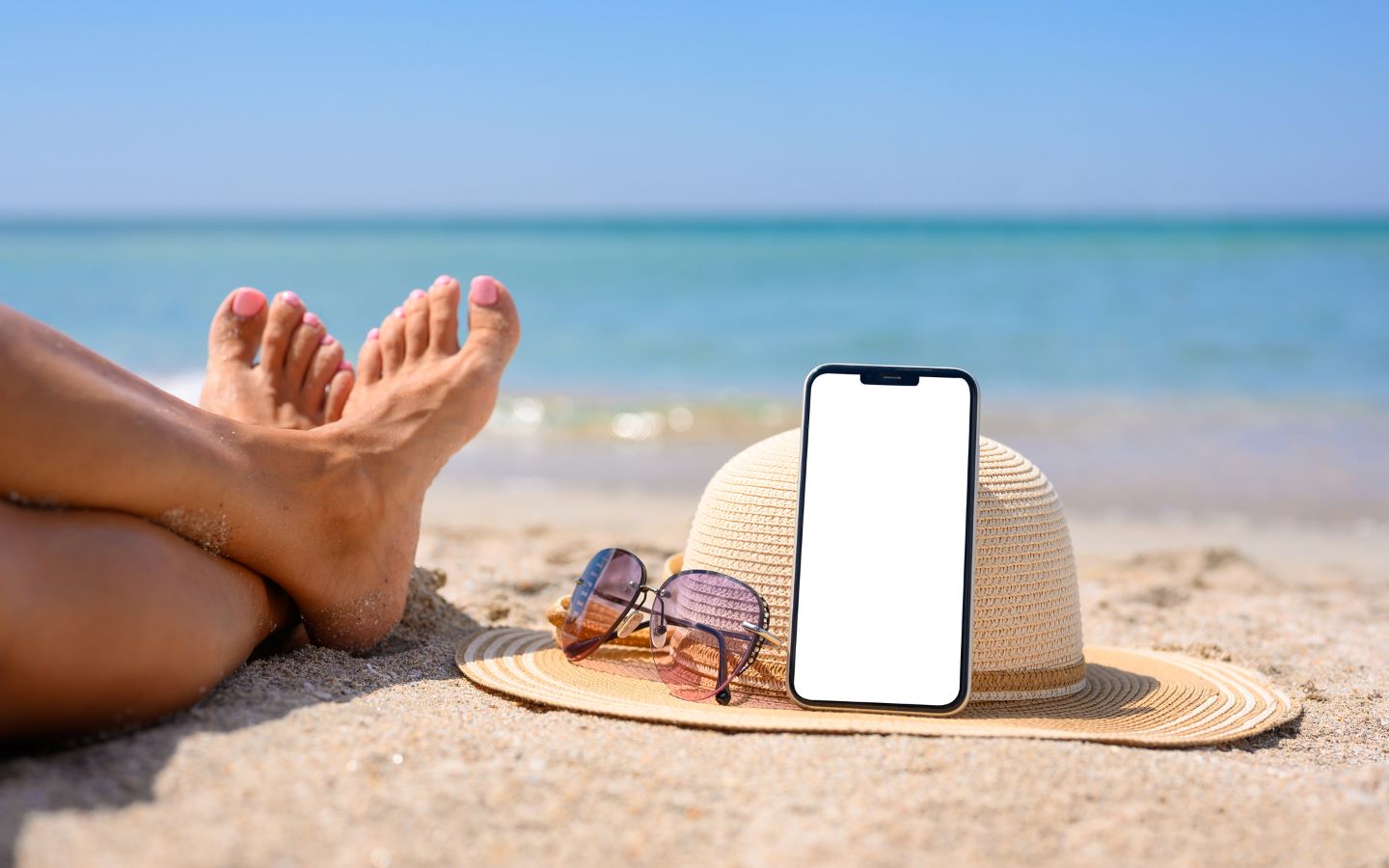 Foto desconectar en vacaciones web