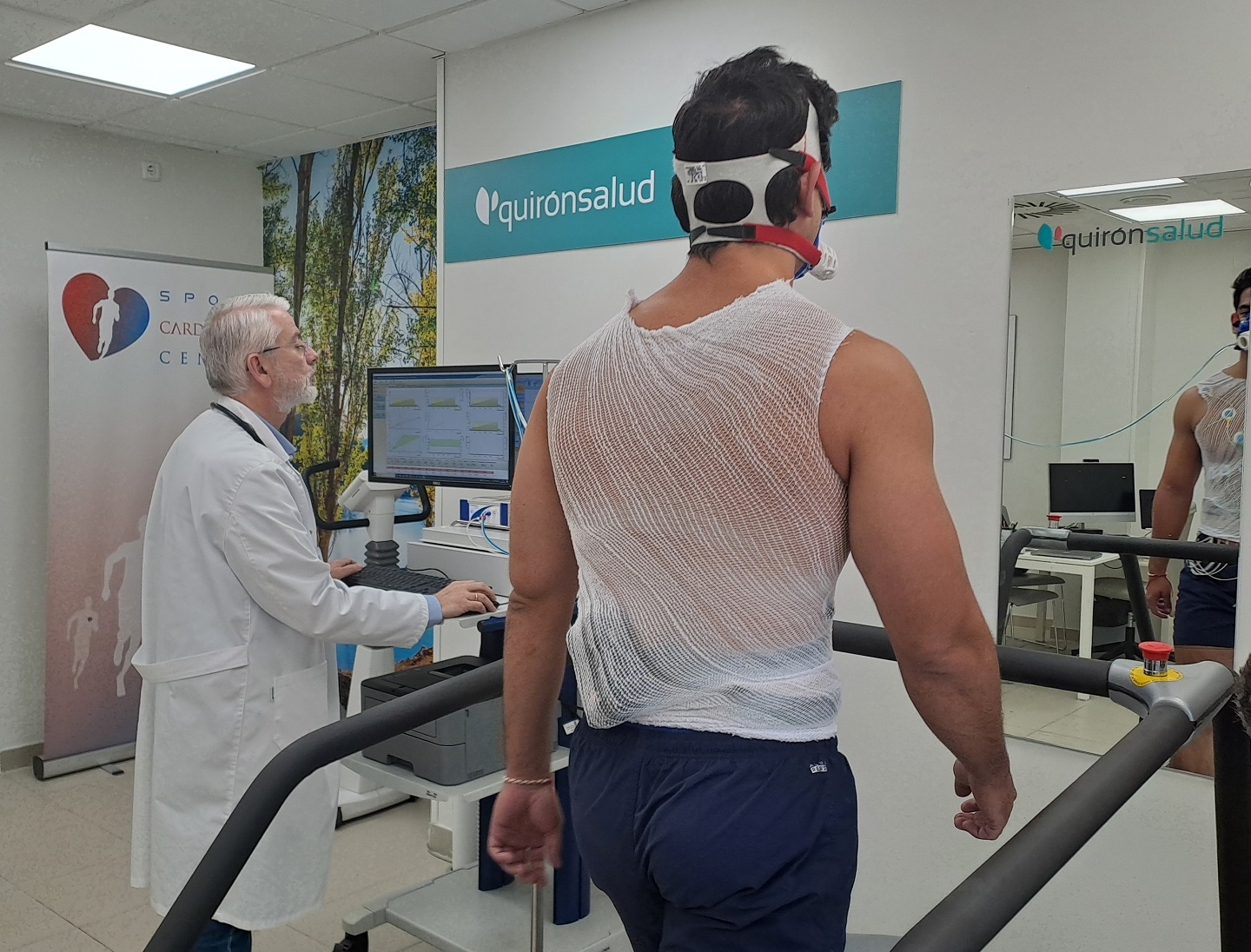 Prueba de esfuerzo en una consulta de cardiologia deportiva