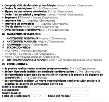 Ficha de reconocimientos médicos deportivos en menores_2 parte