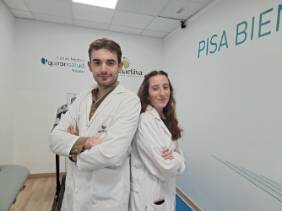 Diego Riquelme y Natalia Alonso Unidad Podología Quirónsalud Toledo