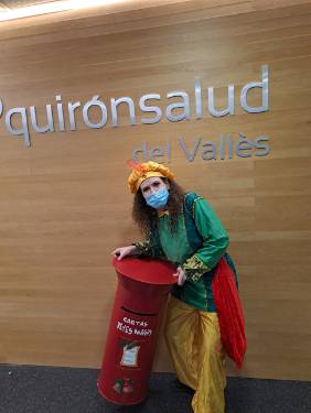 Paje Real en la unidad de Pediatría