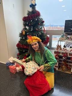 Paje Real en la unidad de Pediatría