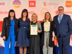 Equipo del Servicio de Hematología y Hemoterapia del HUGV asistente al acto de entrega de los XX Premios BiC