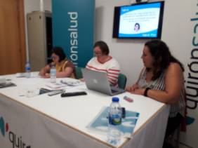 Charla informativa trabajadoras Down Toledo Pedaleando Por lnclusión