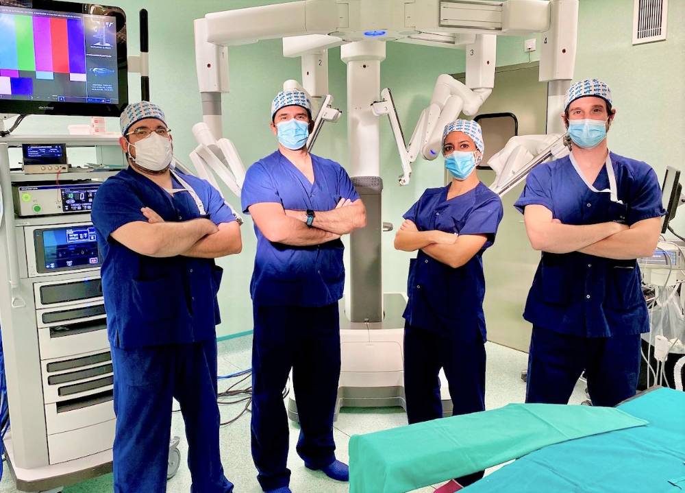 Equipo de Cirugía Torácica Robótica del Hospital Ruber Internacional