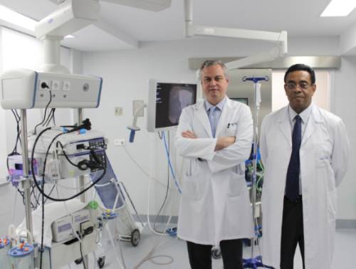Doctores José Luis Calleja y Luis Abreu codirectores de la Unidad de Gastroenterología, Hepatología y Endoscopia Digestiva del Hospital La Luz