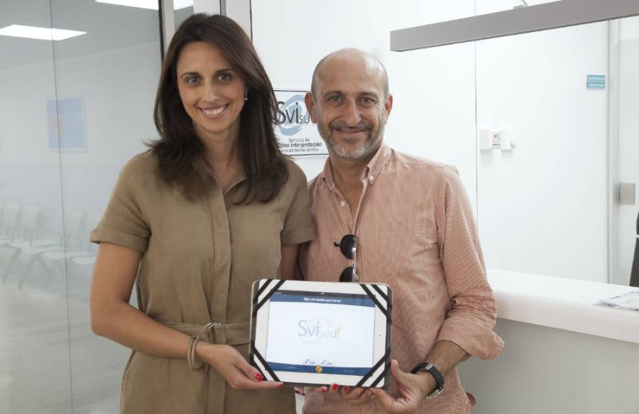 Marta del Olmo y un usuario de SVisual