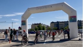 Llegada a meta de la marcha