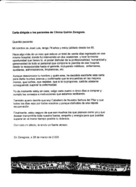 CARTA DE JOSÉ LUIS