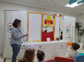 Cuentacuentos organizado por el Dia del libro en Quirónsalud Toledo