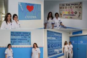 2018 06 22 Rocío Rodríguez San Bonifacio y Almudena Tovar Peiro posan junto a sus carteles con mensajes positivos