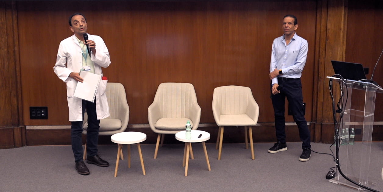 Los doctores Bosch y Polo, en la inauguración de la jornada