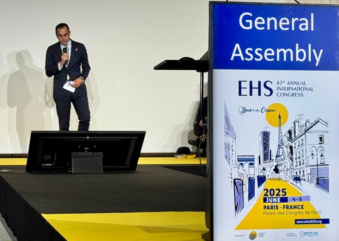 El doctor Salvador Morales en el Congreso de la EHS