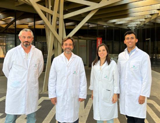 De izquierda a derecha, los doctores Rubio, Romero, Bautista y Baldivieso.