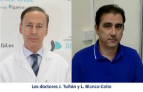 Los doctores J. Tuñón y L. Blanco-Colio