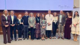 Equipo directivo de la FJD al inicio de la celebración de su 91 aniversario