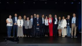 Foto de grupo de los representantes de la FJD asistentes al acto de entrega de los Premios Top 20
