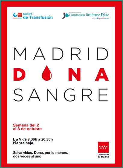 2023 10 02 La Sala de Donación de la FJD abrirá desde hoy y hasta el viernes, en horario ininterrumpido, de 08,00h a 20,30h