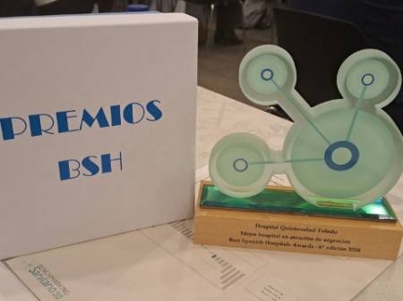 Premio BSH Hospital Quirónsalud Toledo estatuilla