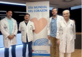Profesionales del HURJC organizadores de la jornada