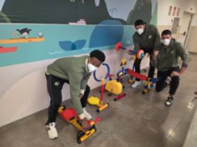 mini gym jugadores unicaja