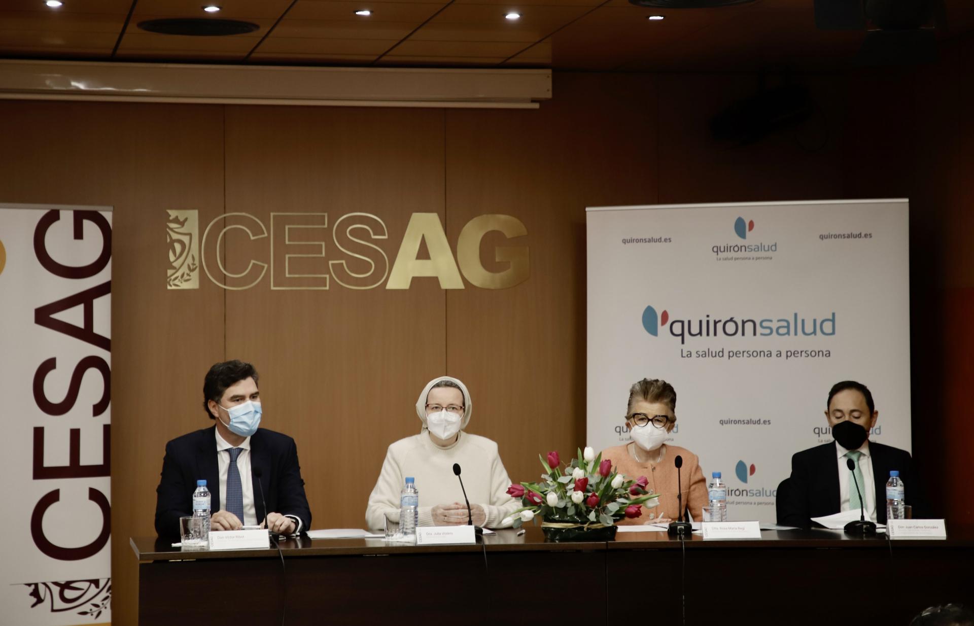 CESAG Enfermería Quirónsalud. Presentación Víctor Ribot, Julia Violero, Rosa Maria Regí y Juan Carlos González