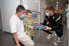 CE Sabadell en el Hospital Universitari General de Catalunya