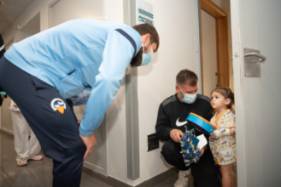 CE Sabadell en el Hospital Universitari General de Catalunya