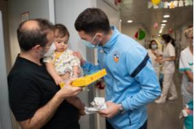 CE Sabadell en el Hospital Universitari General de Catalunya