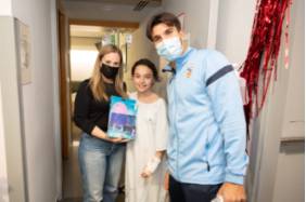 CE Sabadell en el Hospital Universitari General de Catalunya