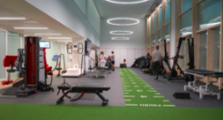 Gimnasio de 300 m²