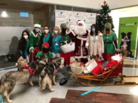 Visita de Papá Noel al Hospital Quirónsalud Málaga 1