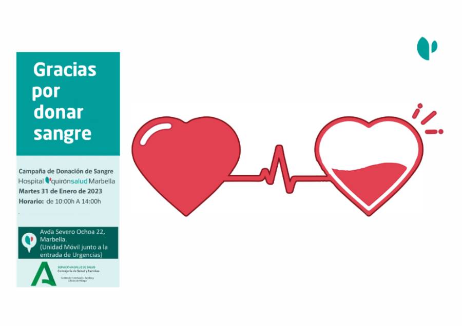 Martes 31 de marzo Donación de sangre Quironsalud Marbella