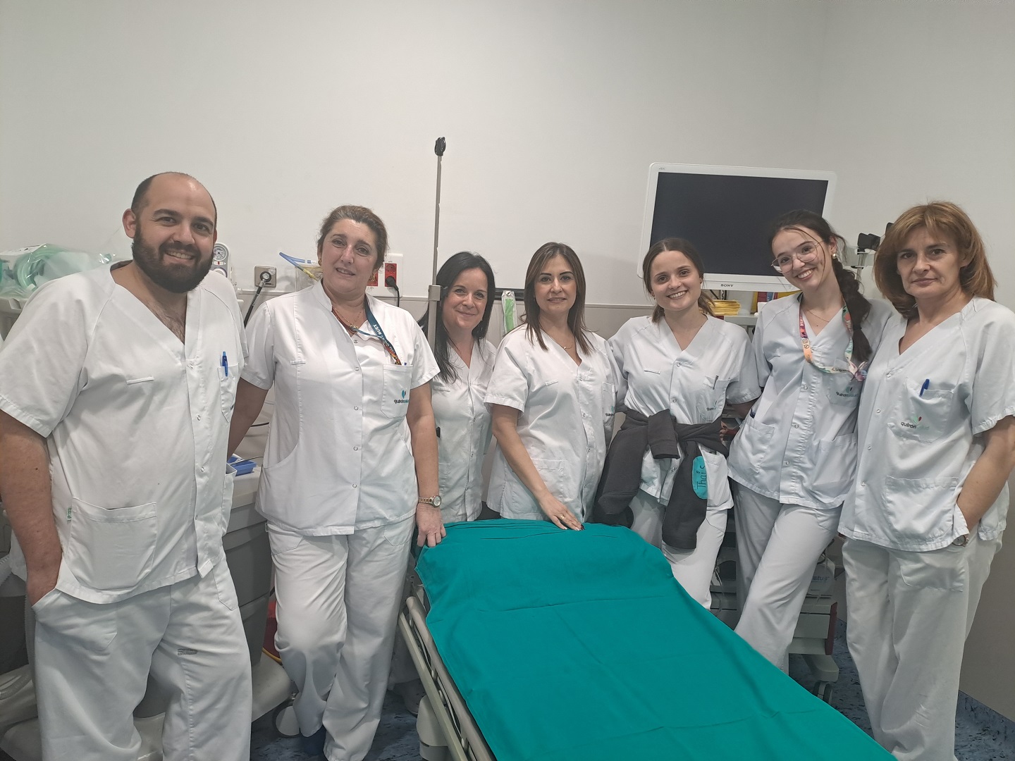 Profesionales del equipo de Endoscopias Hospital Quirónsalud Toledo