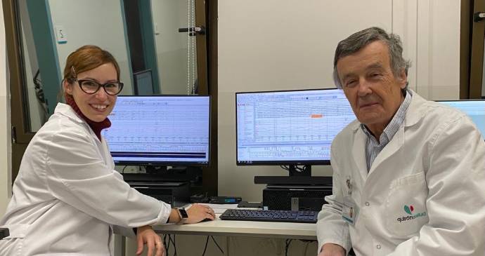 doctora Ana Teijera y doctor José Manuel Teijeira unidad Sueño Quirónsalud Toledo