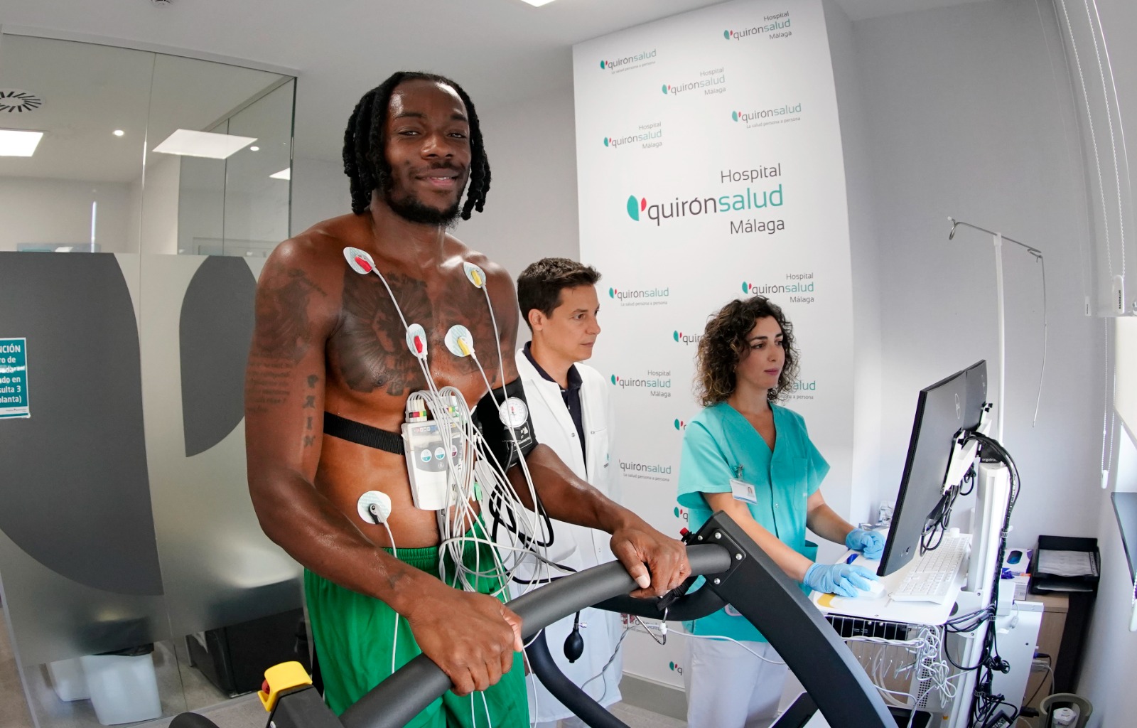 Kendrick Perry realizando prueba de esfuerzo Cardiología