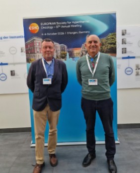 Dres. Juan Carlos Quero y Jorge Contreras en el 37 Congreso de la Sociedad Europea de Hipertermia Oncológica en Alemania