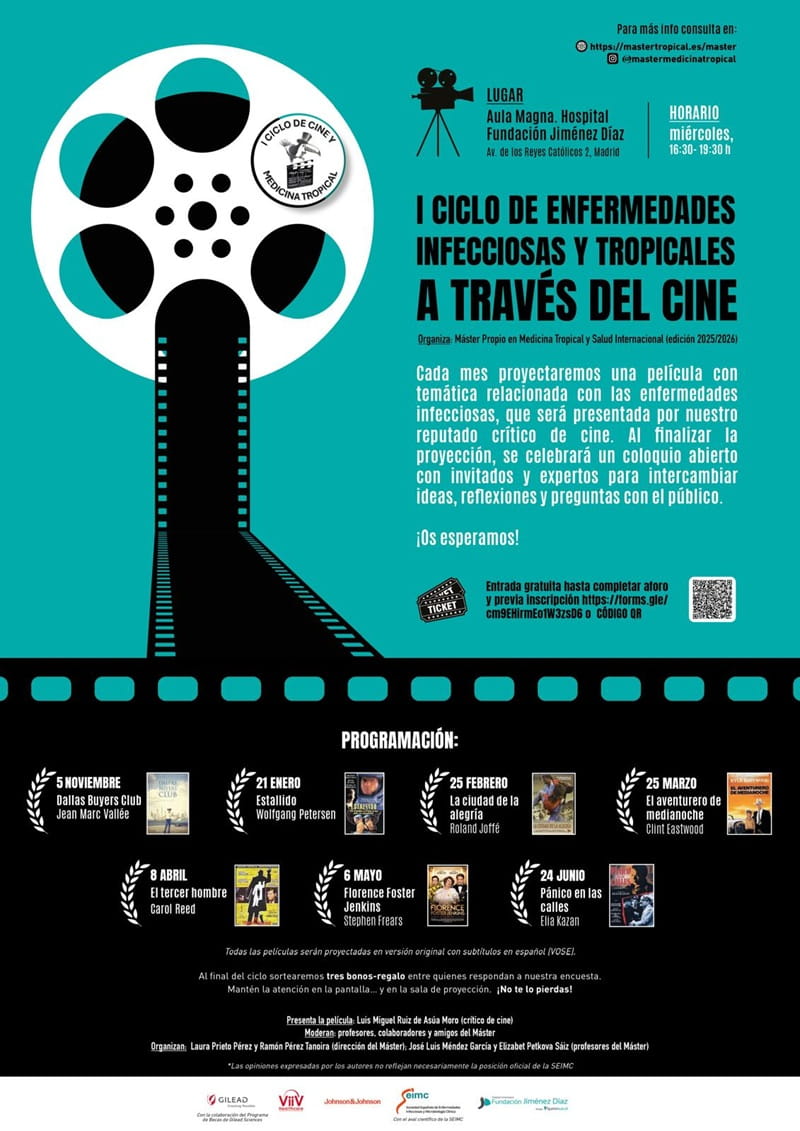 2ª sesión I Ciclo de enfermedades infecciosas y tropicales a través del cine