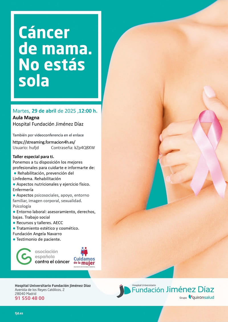Cáncer de mama. No estás sola