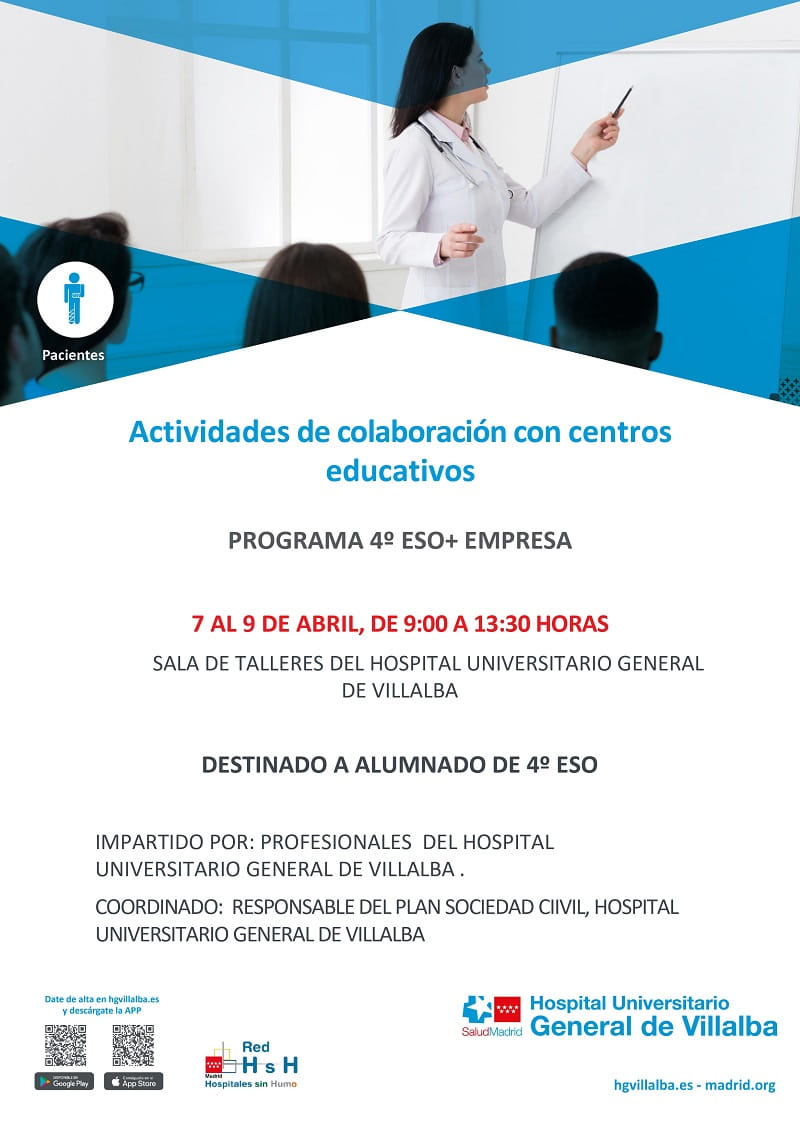 Actividades de colaboración con centros educativos