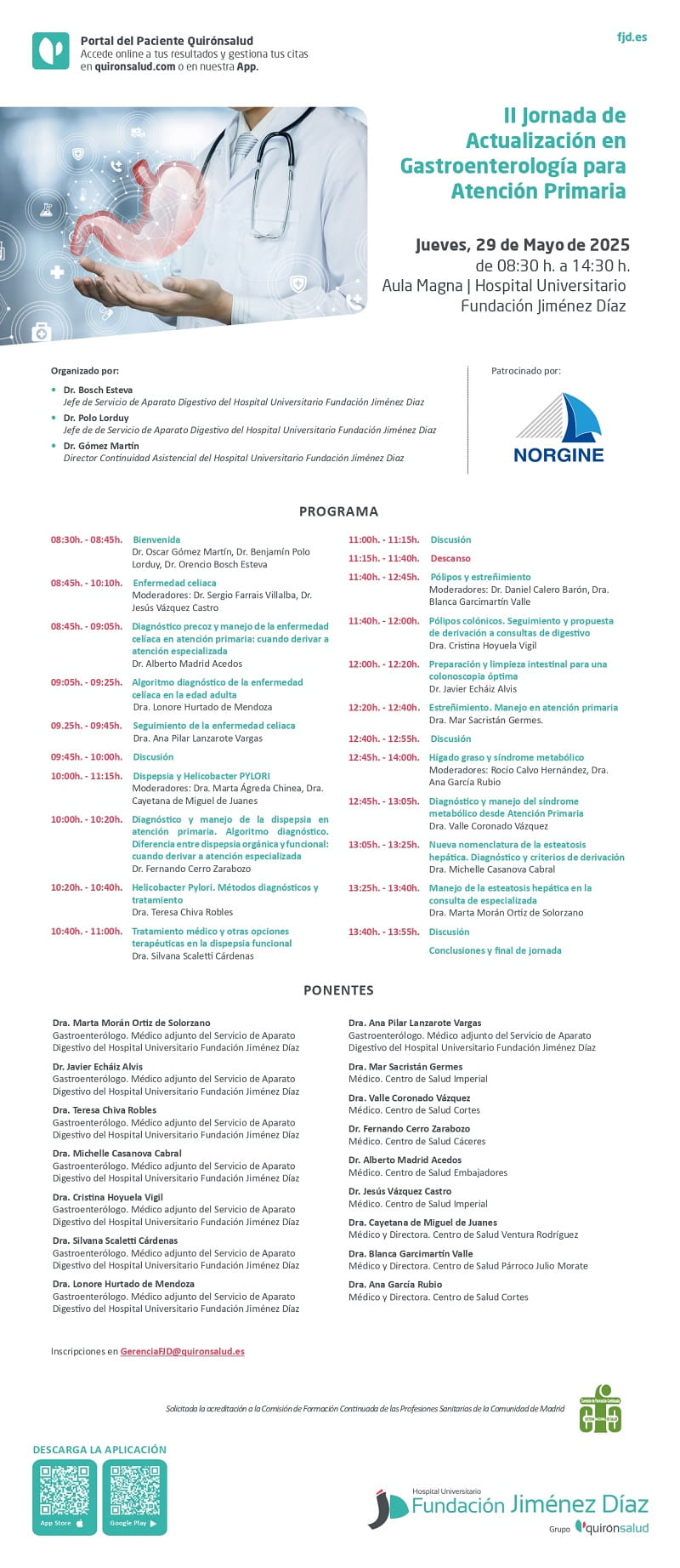 II Jornada Actualización en Gastroenterología