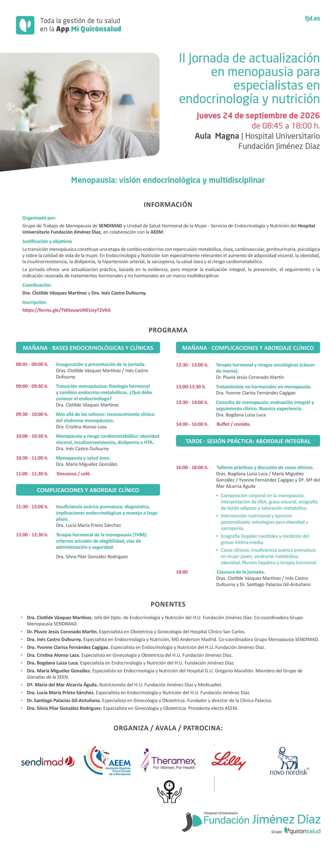 Jornada de Actualización en Menopausia para Especialistas en Endocrinología y Nutrición