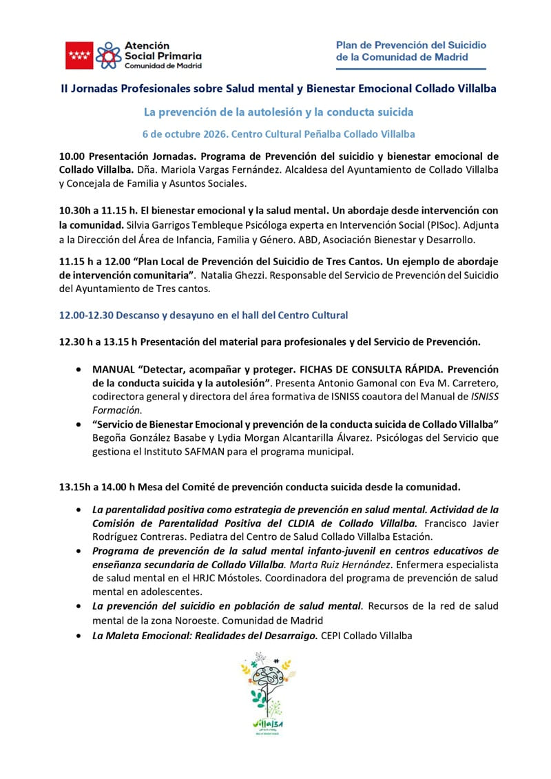 Jornadas profesionales de salud mental