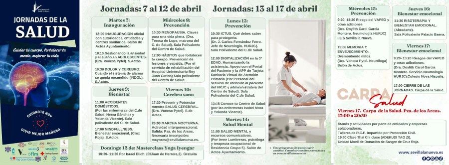 Programa Semana de la Salud Sevilla la Nueva