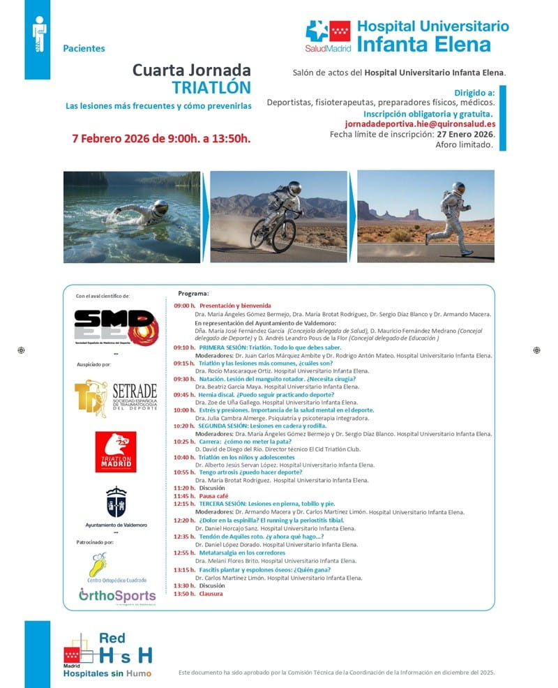 Programa IV Jornada Triatlón. Las lesiones más frecuentes y cómo prevenirlas