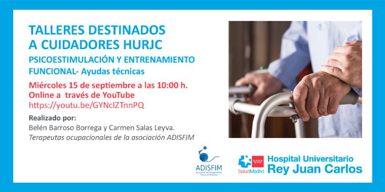 Taller cuidadores. Psico-estimulación y entrenamiento funcional. Este enlace se abrirá en una ventana nueva