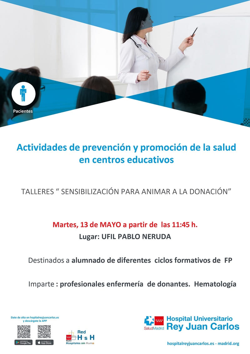 Talleres "Sensibilización para animar a la donación"